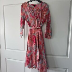 Talbots floral belted dress